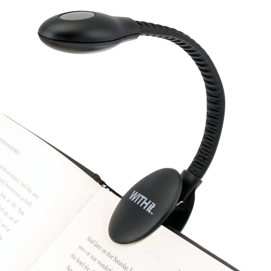 Lámpara de lectura recargable- Rechargable clip on book light