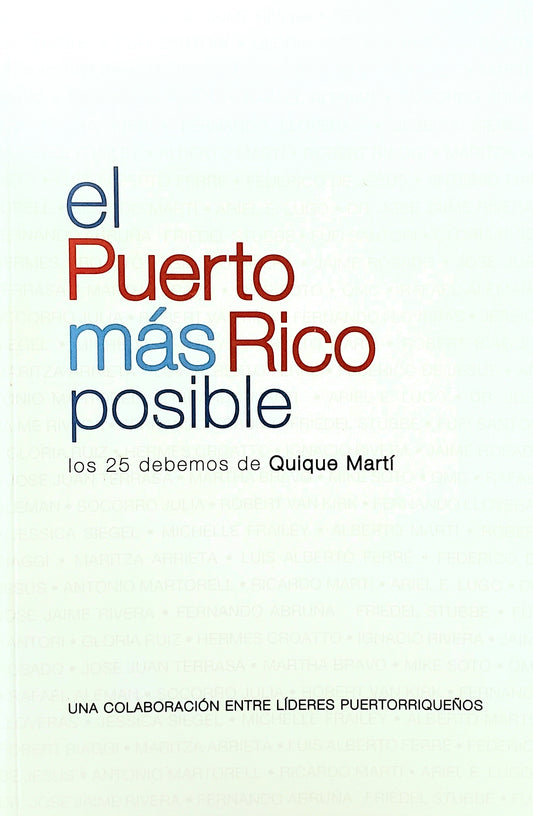 El Puerto más Rico posible: Los 25 debemos de Quique Martí - Ricardo Martí