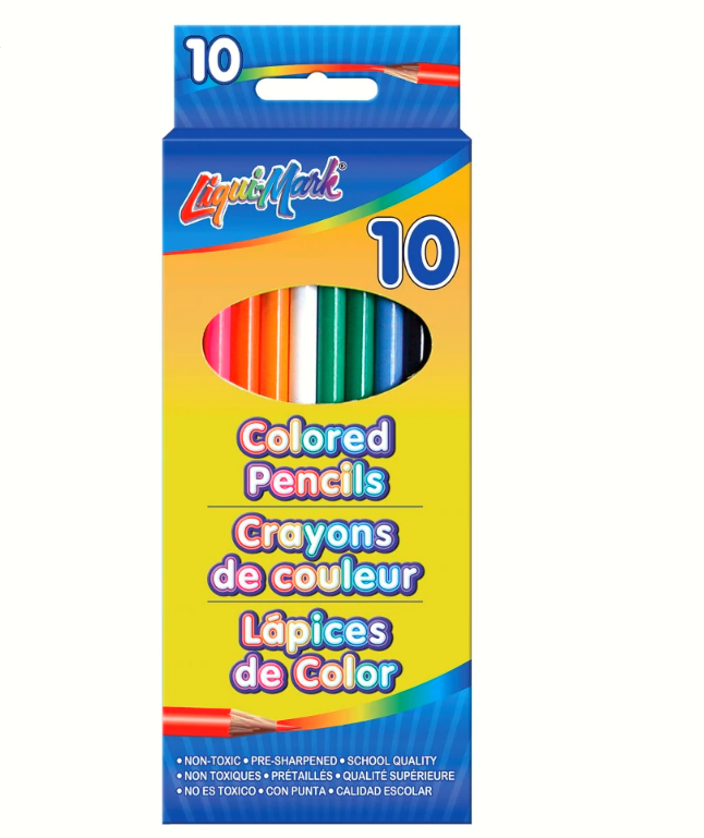 LiquiMark Colored Pencils, 10ct. Boxes Tazas y Portadas
